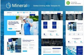 Minerale – Набор шаблонов Elementor для бутилированной питьевой воды