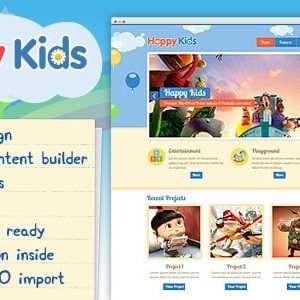 Happy Kids - Детская Тема Wordpress