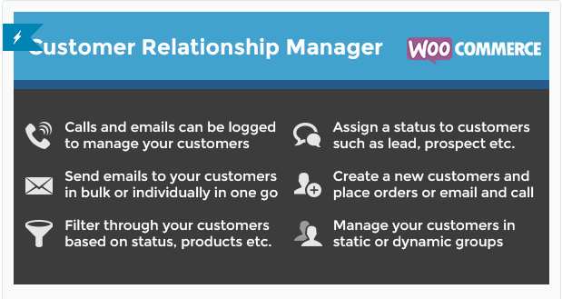 WooCommerce Customer Relationship Manager - Менеджер по Взаимоотношениям с клиентами WooCommerce Customer Relationship Manager - Менеджер по Взаимоотношениям с клиентами