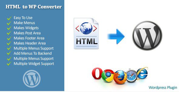 HTML в WordPress Конвертер HTML в WordPress Конвертер