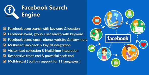 Поисковик в Facebook - cкрипт поиска страниц, и информации Поисковик в Facebook - cкрипт поиска страниц, и информации