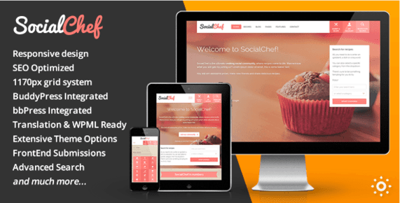 WP Тема Кулинарных Рецептов - SocialChef WP Тема Кулинарных Рецептов - SocialChef