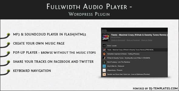 Fullwidth Audio Player - Плагин для WordPress Fullwidth Audio Player - Плагин для WordPress