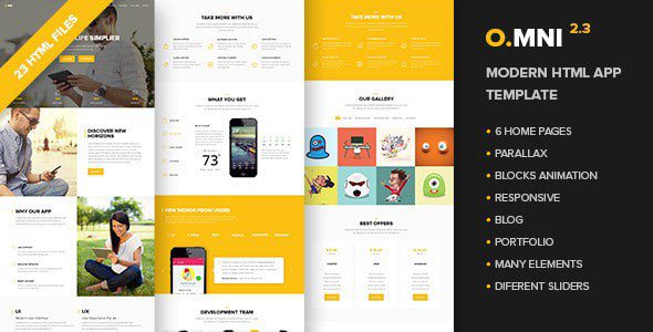 Omni – Современный HTML Шаблон Приложения