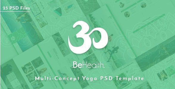 BeHealth - центр йоги и здоровья, шаблон PSD