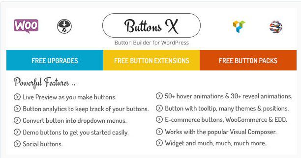 Buttons X - Мощный Разработчик Кнопок для WordPress Buttons X - Мощный Разработчик Кнопок для WordPress