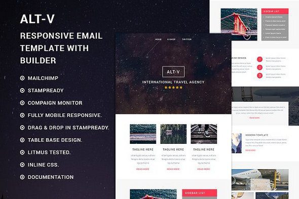 ALT-V Адаптивный email шаблон ALT-V Адаптивный email шаблон