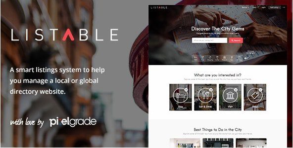 Listable - WordPress тема КАТАЛОГА Listable - WordPress тема КАТАЛОГА