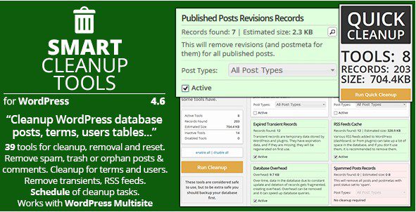 Smart Cleanup Tools - Умные Инструменты Очистки, плагин WP Smart Cleanup Tools - Умные Инструменты Очистки, плагин WP