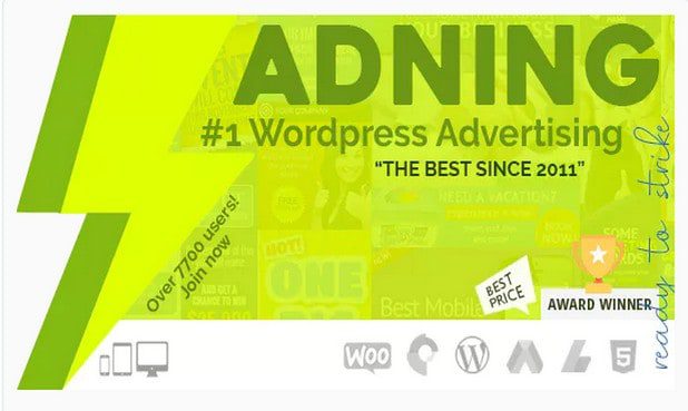 Adning Advertising - профессиональный менеджер Рекламы для Wordpress