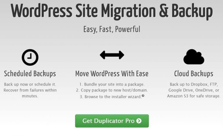 Duplicator Pro - Лучший плагин Миграции сайта и резервного копирования по расписанию