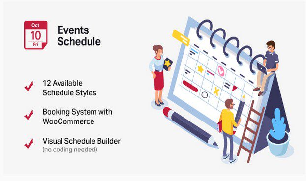 events shedule - Events Schedule - Календарь событий WordPress