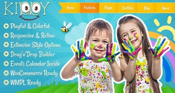kiddy 1 - Kiddy - Тема WordPress для детей