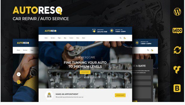 Autoresq - Car Repair Тема WordPress Autoresq - Car Repair Тема WordPress