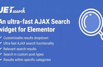 JetSearch — Сверхбыстрый виджет поиска AJAX для Elementor