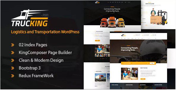 Trucking - Logistics and Transportation WordPress Theme Trucking - Logistics and Transportation WordPress Theme