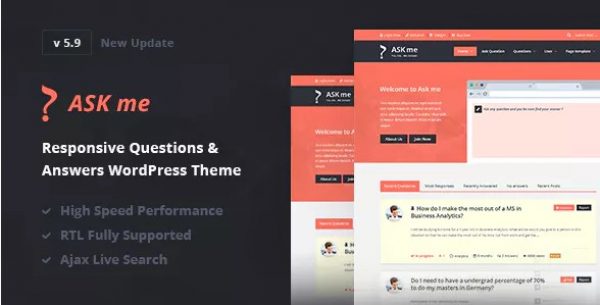 Ask Me 1 600x305 - Ask Me - Responsive Questions & Answers WordPress
