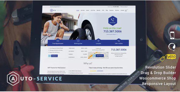 Auto Repair & Car Mechanic – WordPress