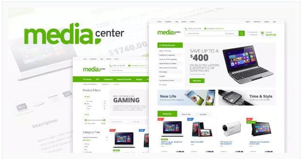 Скачать MediaCenter  - WooCommerce тема Магазин электроники 