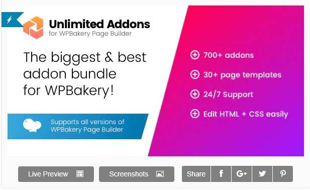 Unlimited Addons WPBakery - Неограниченные дополнения для WPBakery Page Builder Unlimited Addons WPBakery - Неограниченные дополнения для WPBakery Page Builder