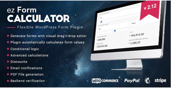 ez Form Калькулятор- WordPress плагин ez Form Калькулятор- WordPress плагин