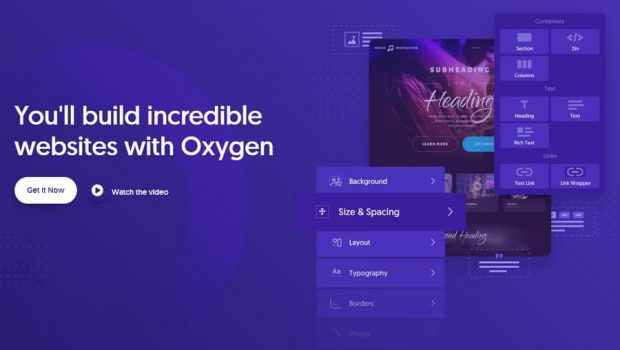 Oxygen Builder Pack - Визуальный конструктор сайтов, набор плагинов