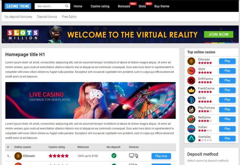 jGambling - Шаблон под гемблинг сайт. jGambling - Шаблон под гемблинг сайт.