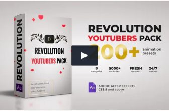 Revolution Youtubers Pack VideoHive - Пакет из 25 Видео-заставок и элементов.