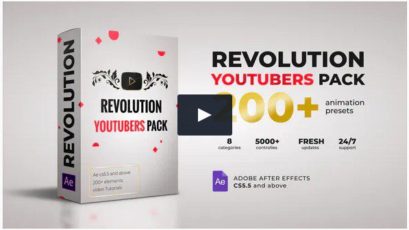 Revolution Youtubers Pack VideoHive - Пакет из 25 Видео-заставок и элементов. Revolution Youtubers Pack VideoHive - Пакет из 25 Видео-заставок и элементов.