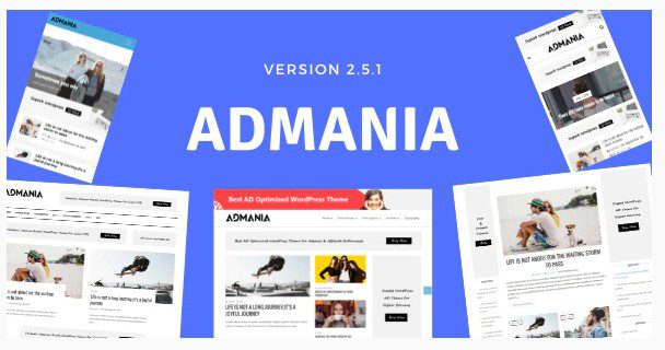 Admania - WordPress тема для AdSense