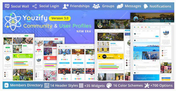 Youzify - Buddypress Сообщество плагин Youzify - Buddypress Сообщество плагин