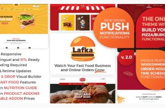 Lafka - Тема WooCommerce для бургеров - Доставка пиццы и еды