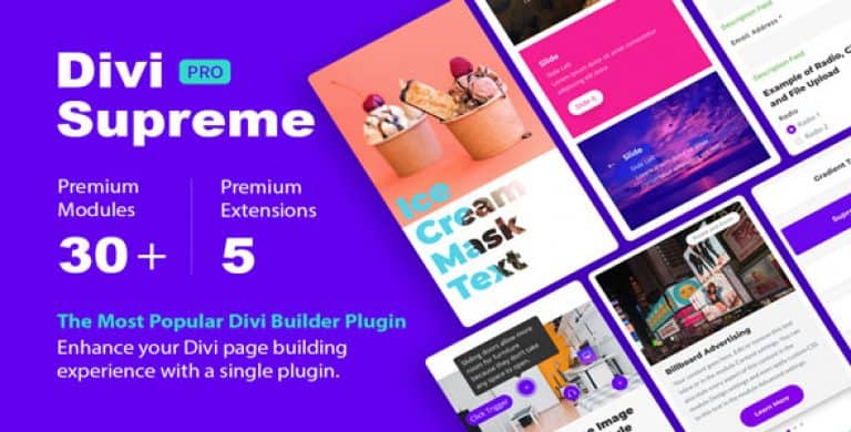 Divi Supreme Pro v4.3.2 Divi Supreme Pro v4.3.2