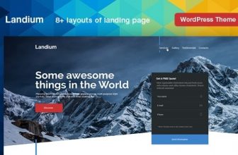 Landium - WordPress Лендинг пейдж