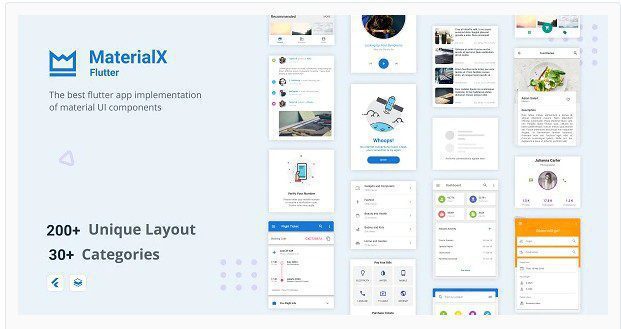 MaterialX Flutter v2.1 - компоненты пользовательского интерфейса Flutter Material Design 2.1 MaterialX Flutter v2.1 - компоненты пользовательского интерфейса Flutter Material Design 2.1