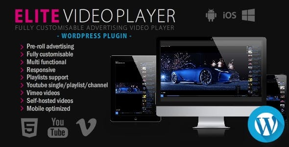 Elite Video Player v6.7.4 - WordPress plugin Elite Video Player - WordPress plugin