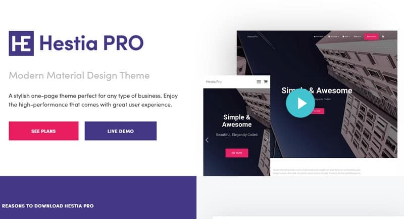 Hestia Pro v3.0.16 - Sharp Material Design Theme For Startups Hestia Pro v3.0.16 - Sharp Material Design Theme For Startups