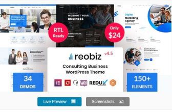 Reobiz - Тема WordPress для консалтингового бизнеса
