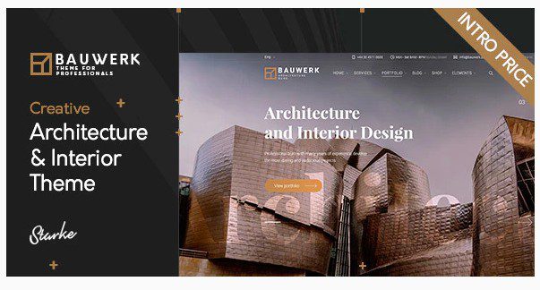 Bauwerk v1.0 - Interior Design & Architecture WordPress Theme Bauwerk