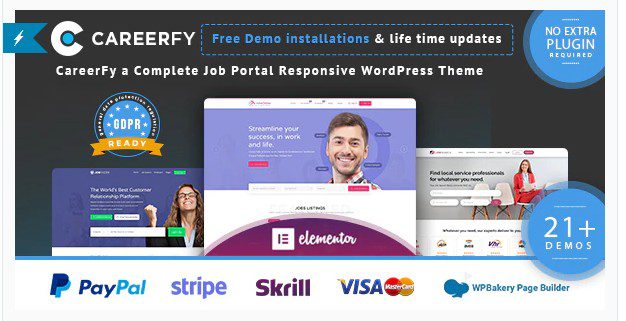 Careerfy v6.3.0 - тема WordPress для доски объявлений Careerfy v6.3.0 - тема WordPress для доски объявлений