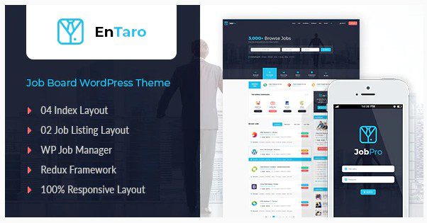 Entaro v3.19 - WordPress тема для портала вакансий Entaro v3.19 - WordPress тема для портала вакансий