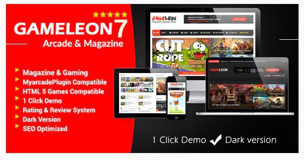 Gameleon v7.0.3 - WordPress тема для журналов и аркад