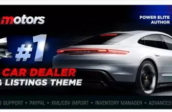 Motors - Автосалон, Аренда и Объявления Тема WordPress