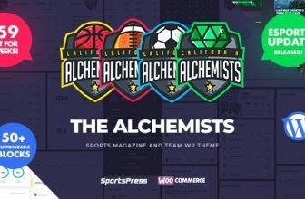Alchemists - Wordpress тема для спорта, киберспортивный и игровой клуб