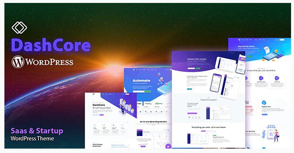 DashCore - тема WordPress для стартапов и программного обеспечения DashCore - тема WordPress для стартапов и программного обеспечения