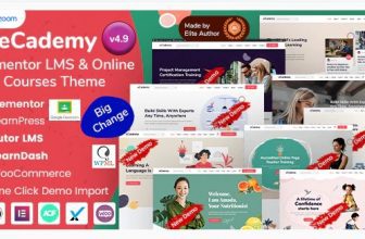 eCademy - NULLED - WP Тема обучения LMS и онлайн-курсов на Elementor