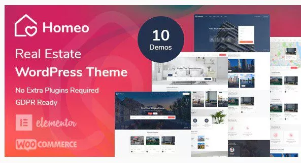 Homeo - WordPress тема недвижимости