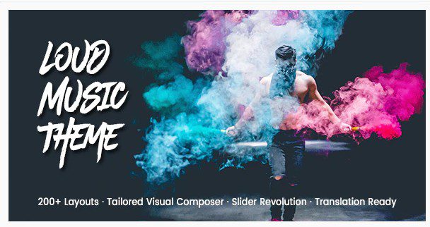 Loud v2.1.1 - современная тема WordPress для музыкальной индустрии Loud v2.1.1 - современная тема WordPress для музыкальной индустрии