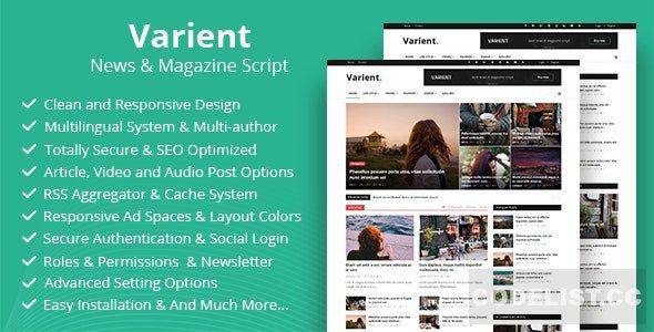 Varient - PHP Скрипт новостей и журналов Varient - PHP Скрипт новостей и журналов