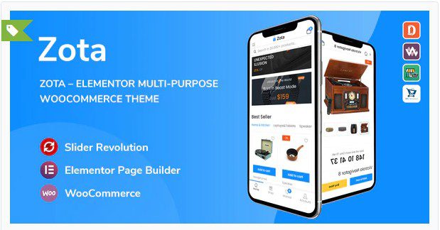 Zota - многоцелевая тема WooCommerce на Elementor Zota - многоцелевая тема WooCommerce на Elementor